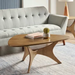 INK+IVY Blaze Triangle Wood Coffee table