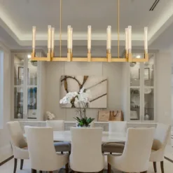 KAYLA 68-Inch 12-Light Modern Chandelier - 61in